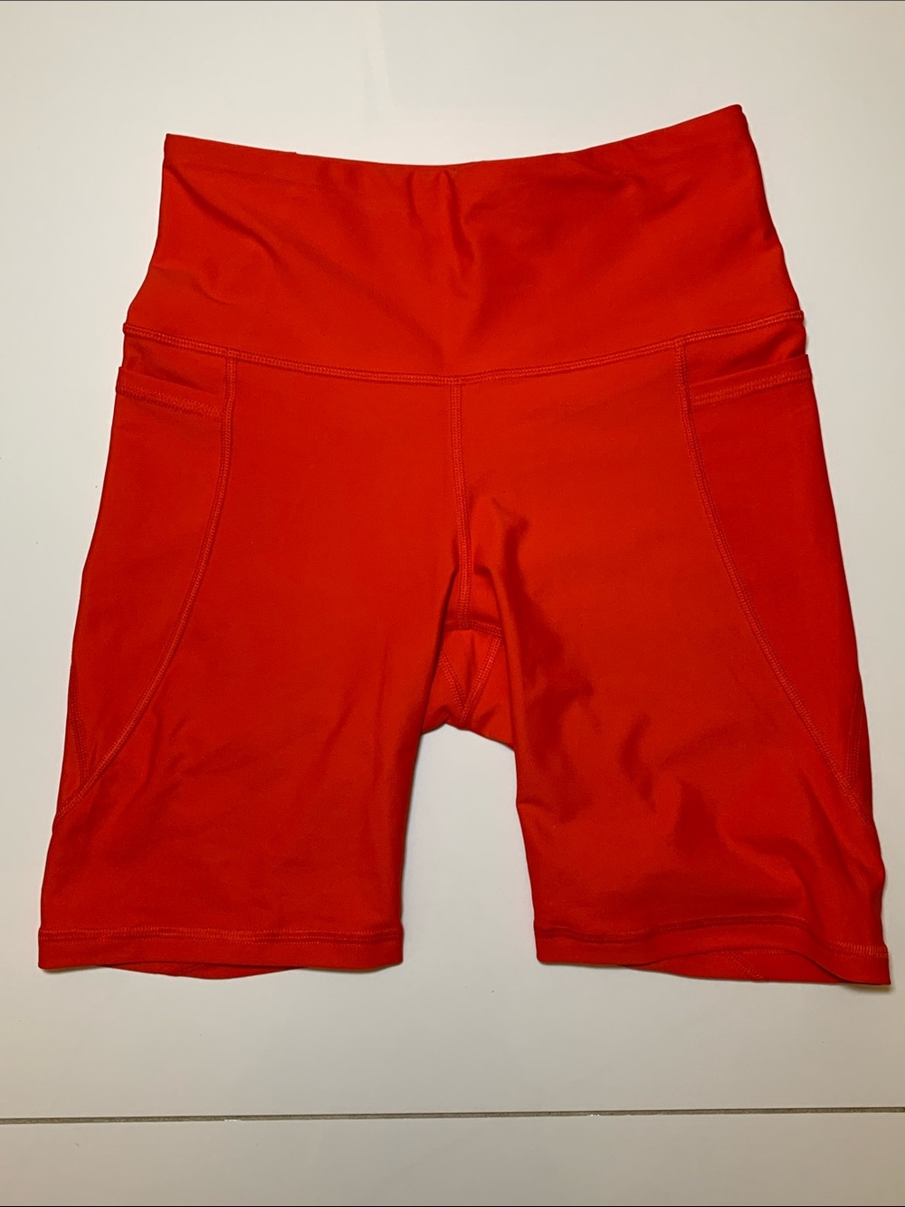 OLD NAVY - High-Waist Red Women’s Active Bike Shorts